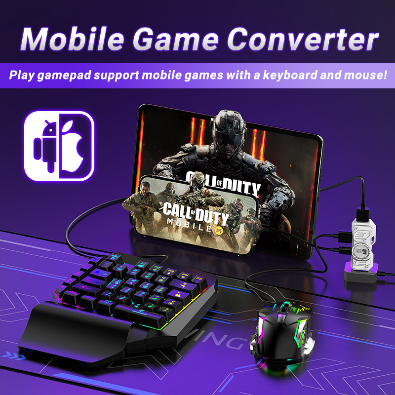 Gaming Accessories Combo - Zestaw konwertera gier mobilnych Mobilador Gamer