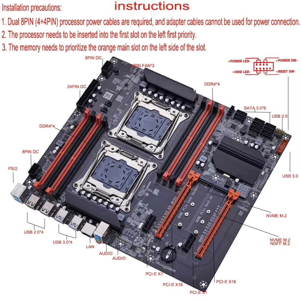 Zestaw płyty głównej X99 Dual  – Gaming Accessories Combo recenzja i cena